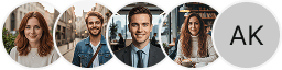 Multiple investor profile avatars on Thorn Ertragis trading review block